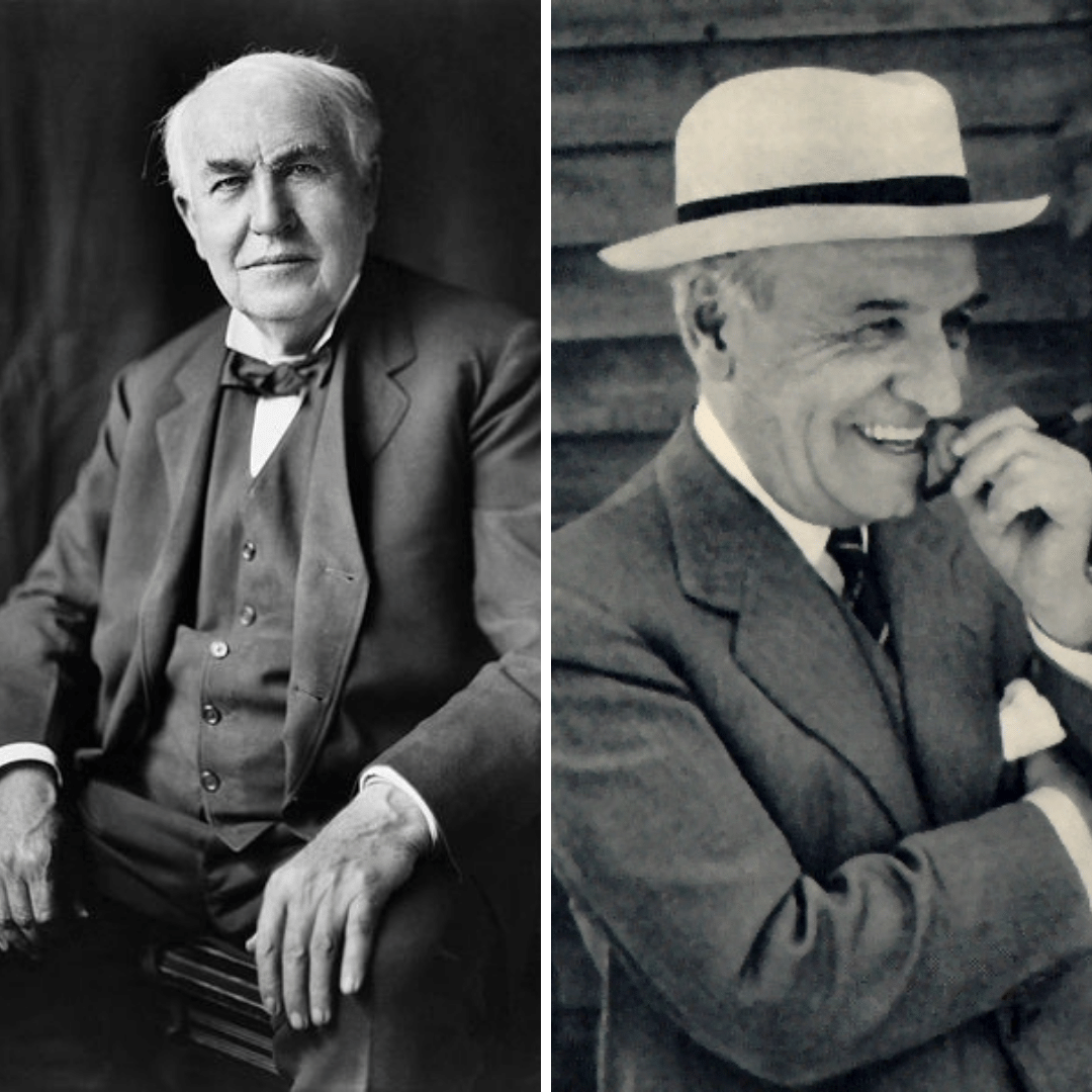 'Thomas Edison e osé Ortega y Gasset.' - 18 de outubro