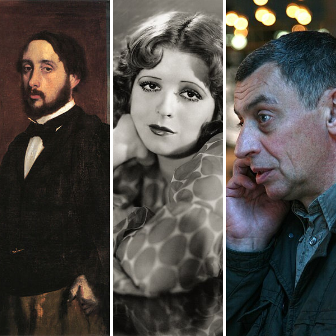 “Edgar Degas, Clara Bow  e Ivan Dykhovichny.' - 27 de setembro