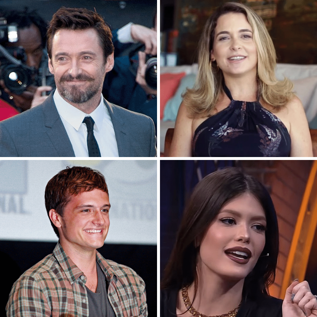 'Hugh Jackman, Cláudia Abreu, Josh Hutcherson e Vitória Strada.' -  12 de outubro