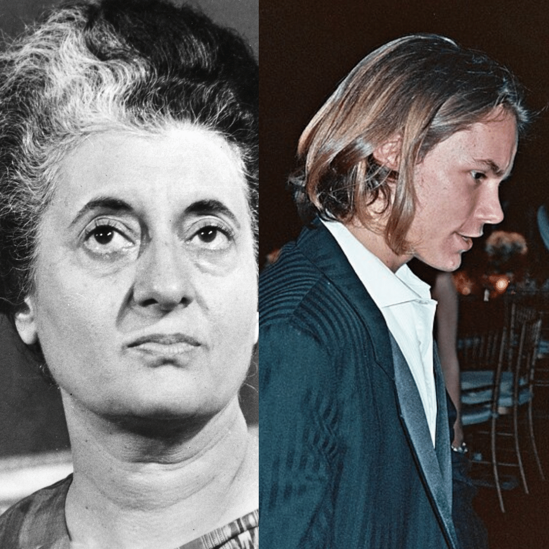 'Montagem com imagens de Indira Gandhi e River Phoenix.'- 31 de outubro