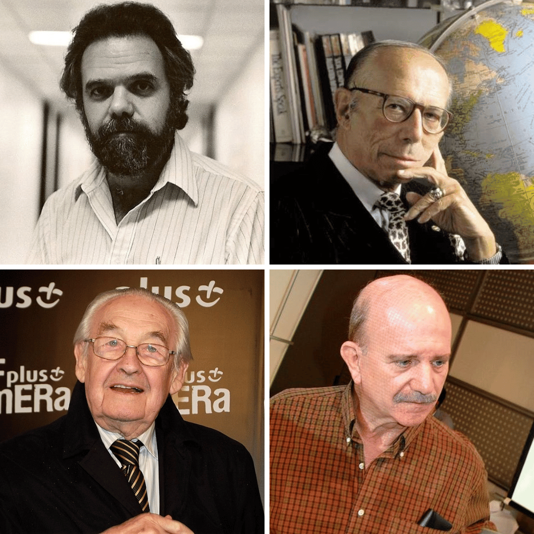 'Newton Faller, Roberto Campos, Andrzej Wajda e Cecil Thiré. .' - 9 de  outubro
