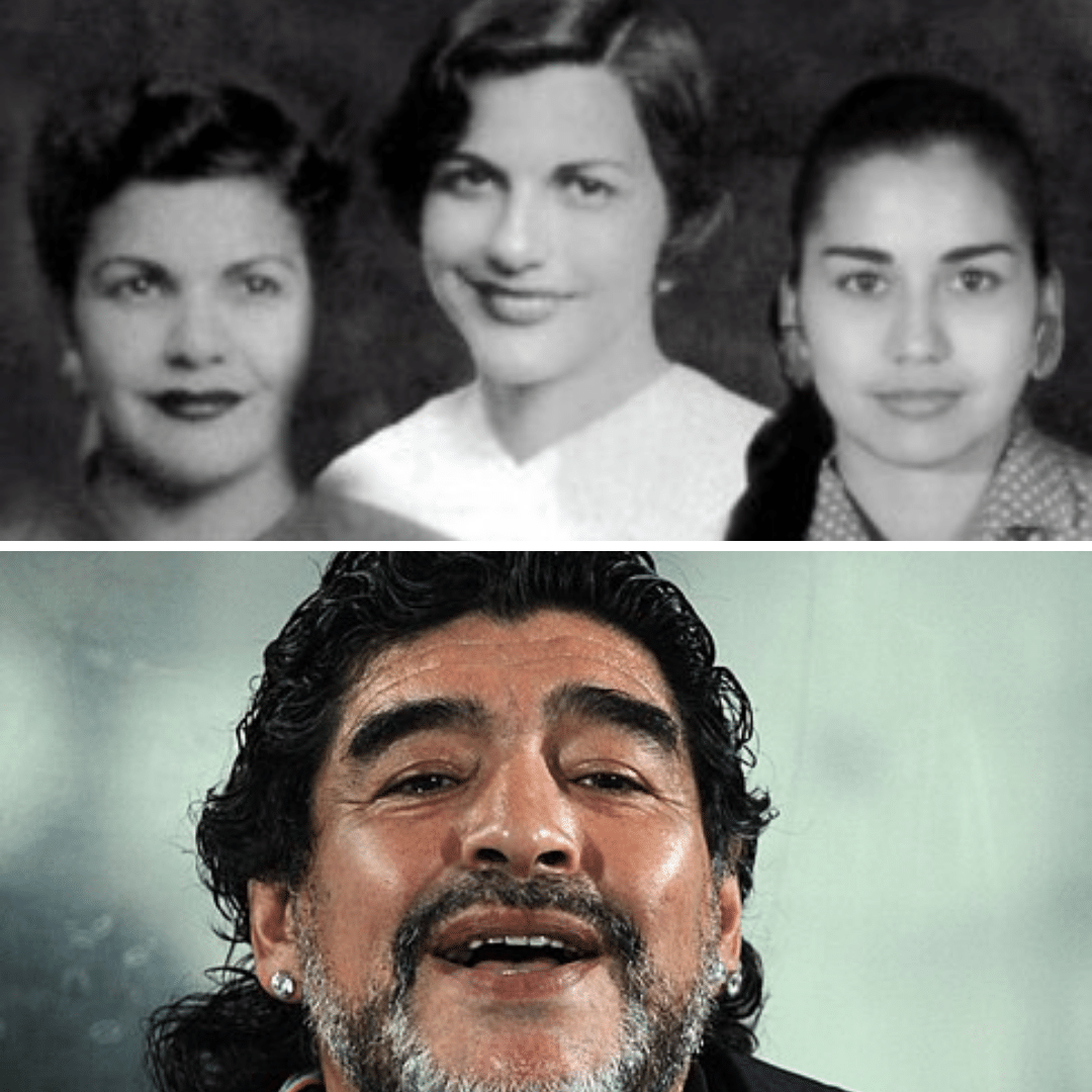 'Montagem com fotos de Patria, Minerva e María Teresa Mirabal, e Diego Maradona.' - 25 de novembro