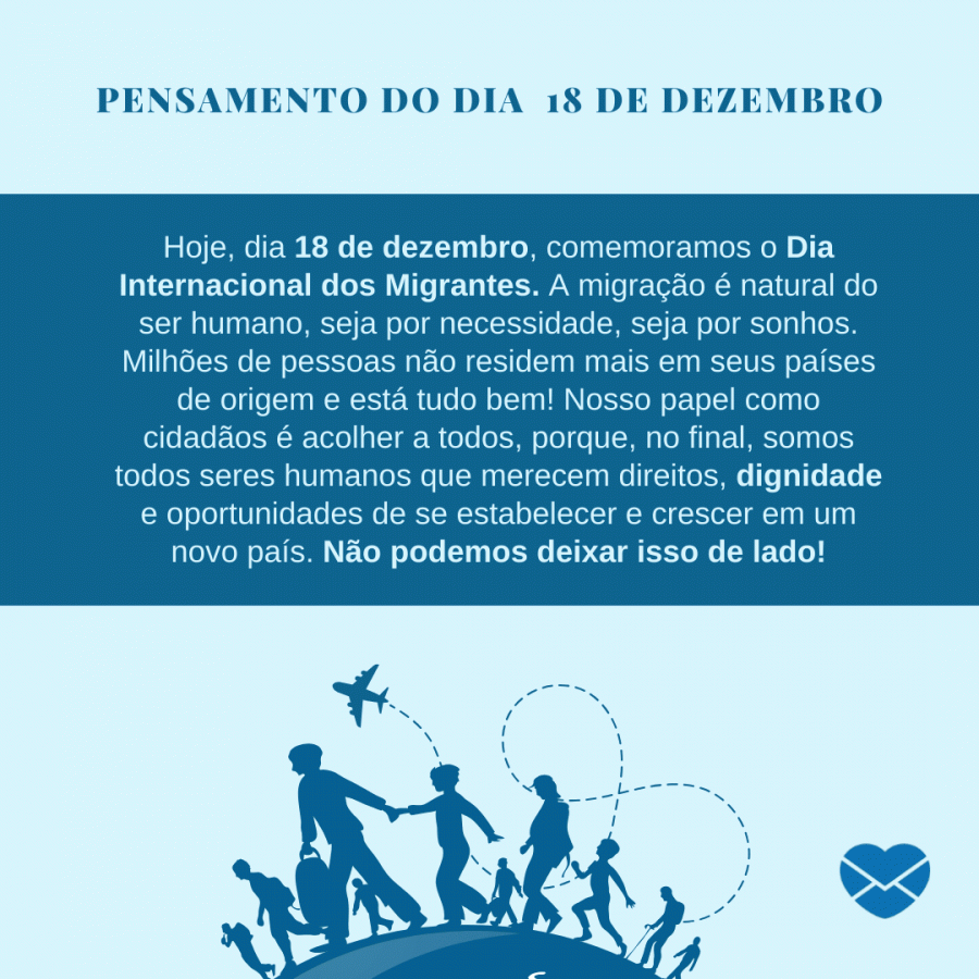 O que se comemora no dia 18 de dezembro?