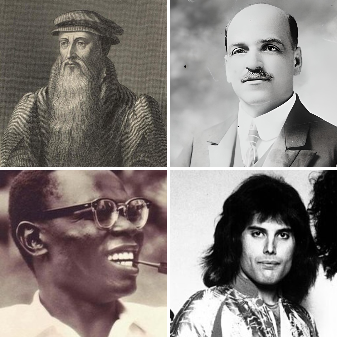 John Knox, Manuel Cardoso, Barack e Freddie Mercury.
