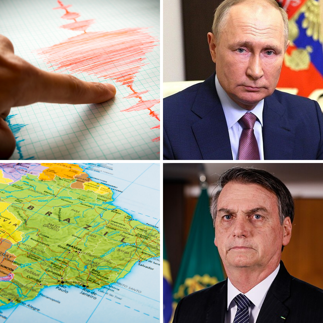 Terremoto, Putin, IBGE e Bolsonaro.