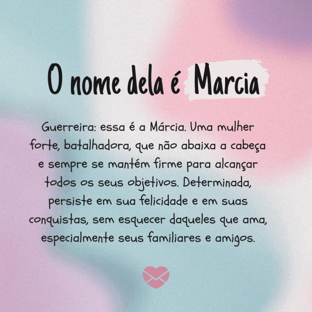 Significado do nome Márcia: origem, curiosidades e mais