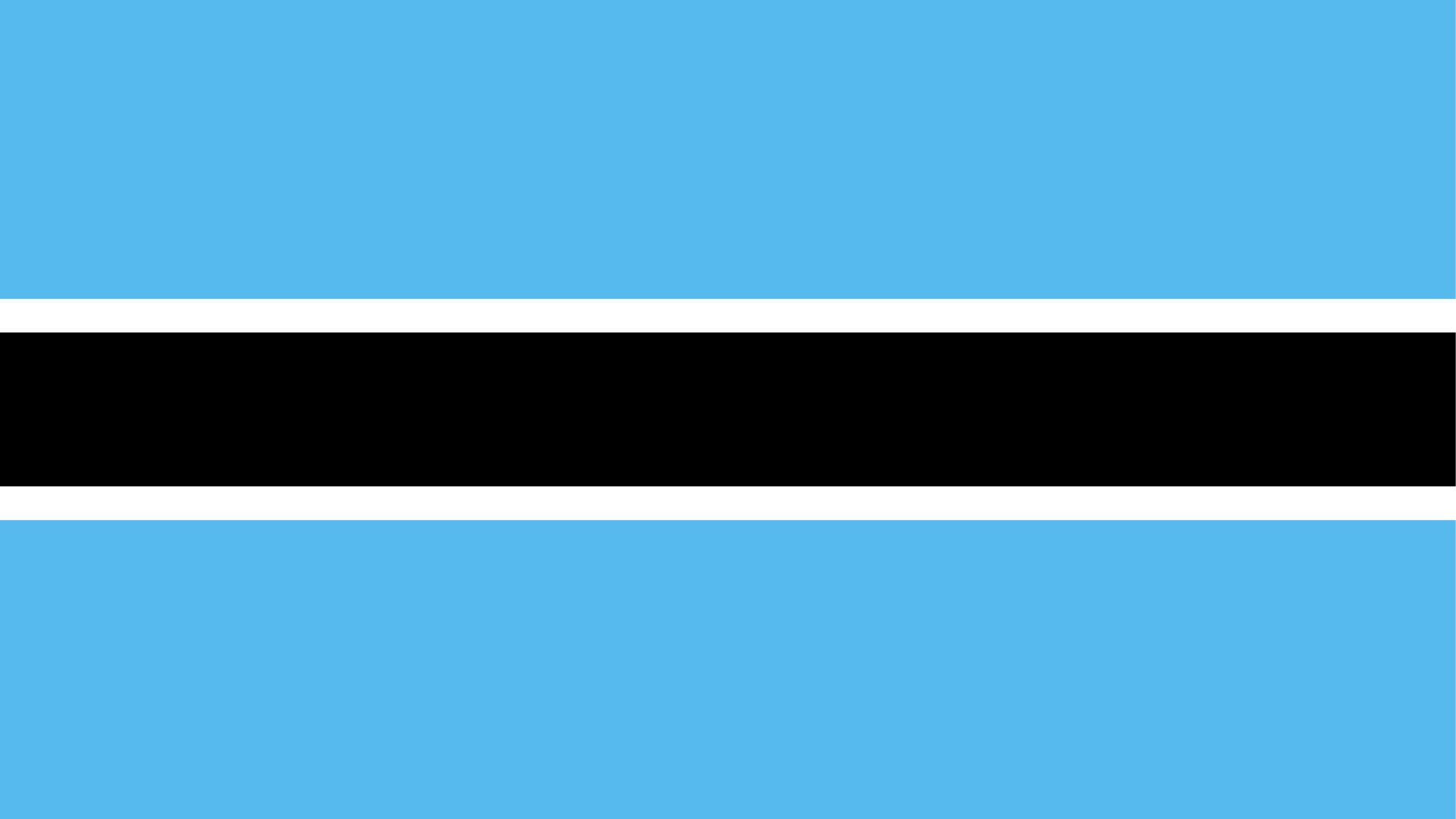 Imagem da bandeira composta pelas cores azul claro, com uma listra preto no centro e contornos na cor branca.