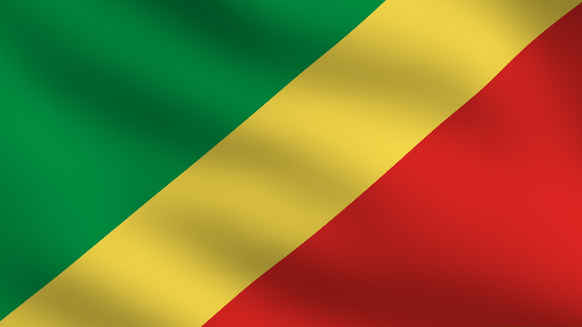 A bandeira é composta pelas tradicionais cores Pan-Africanas, verde, amarela e vermelha.