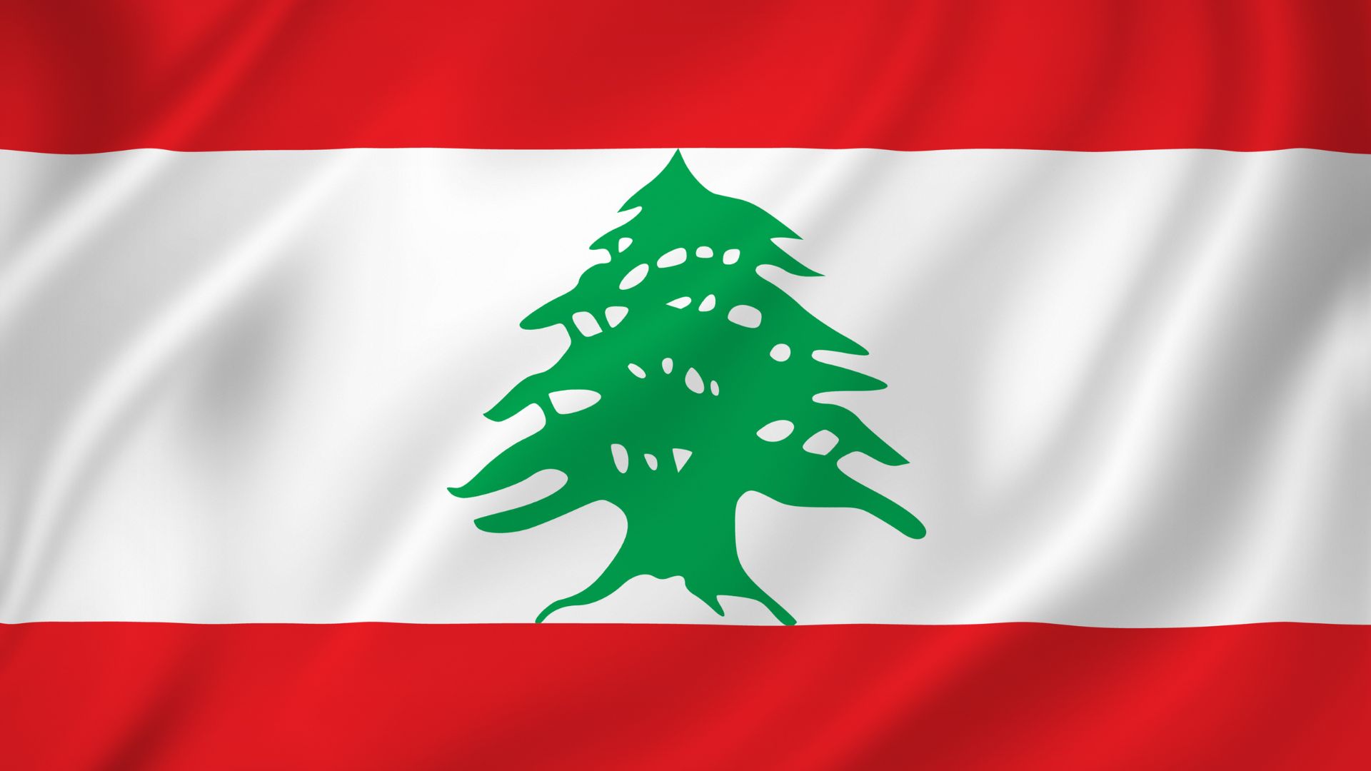 A bandeira do Líbano é constituída por três cores: vermelho, branco e verde que representa a árvore de cedro localizada no centro da mesma.