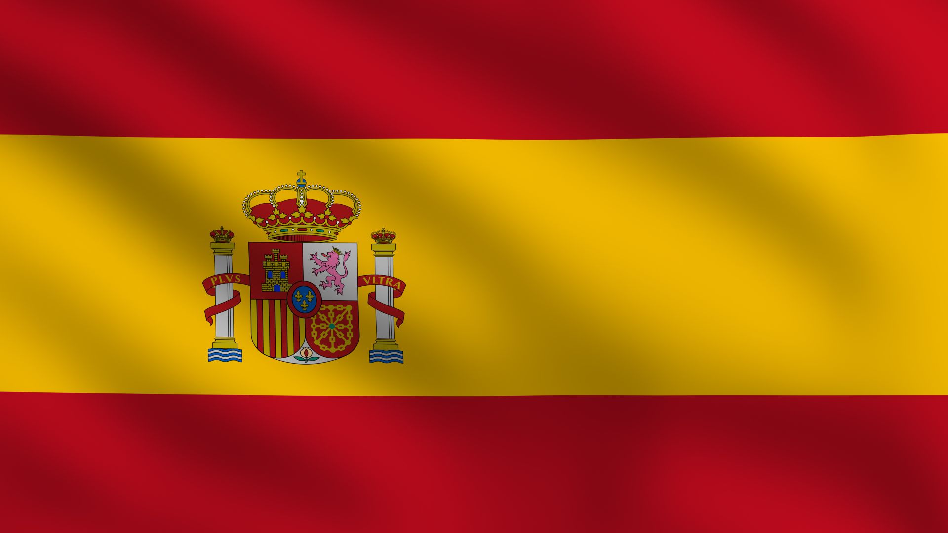 A bandeira da Espanha é formada por três faixas horizontais, vermelha, amarela e vermelha, sendo a amarela de proporção duas vezes superior às vermelhas.