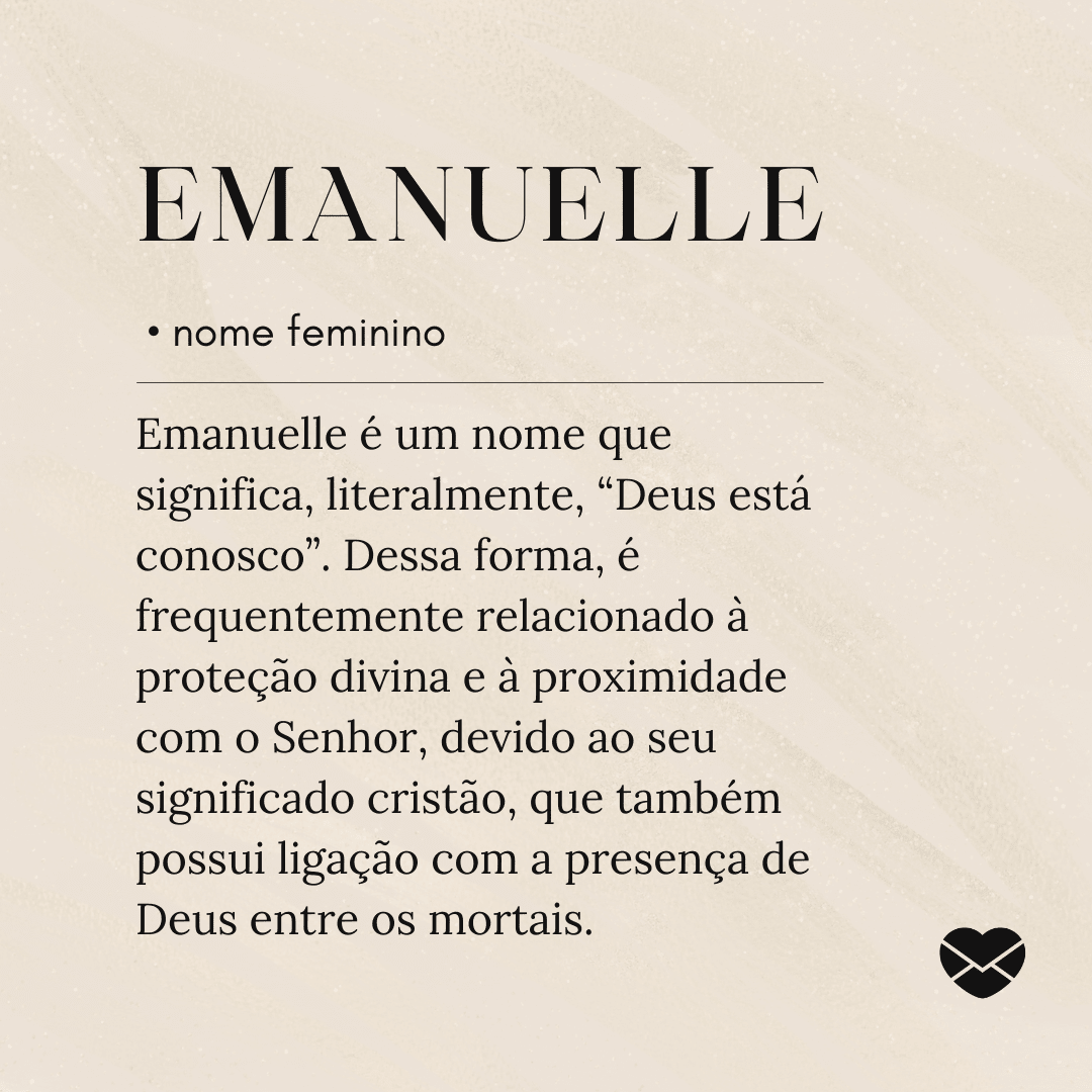 Significado do nome Emanuelle: origem, curiosidades e mais