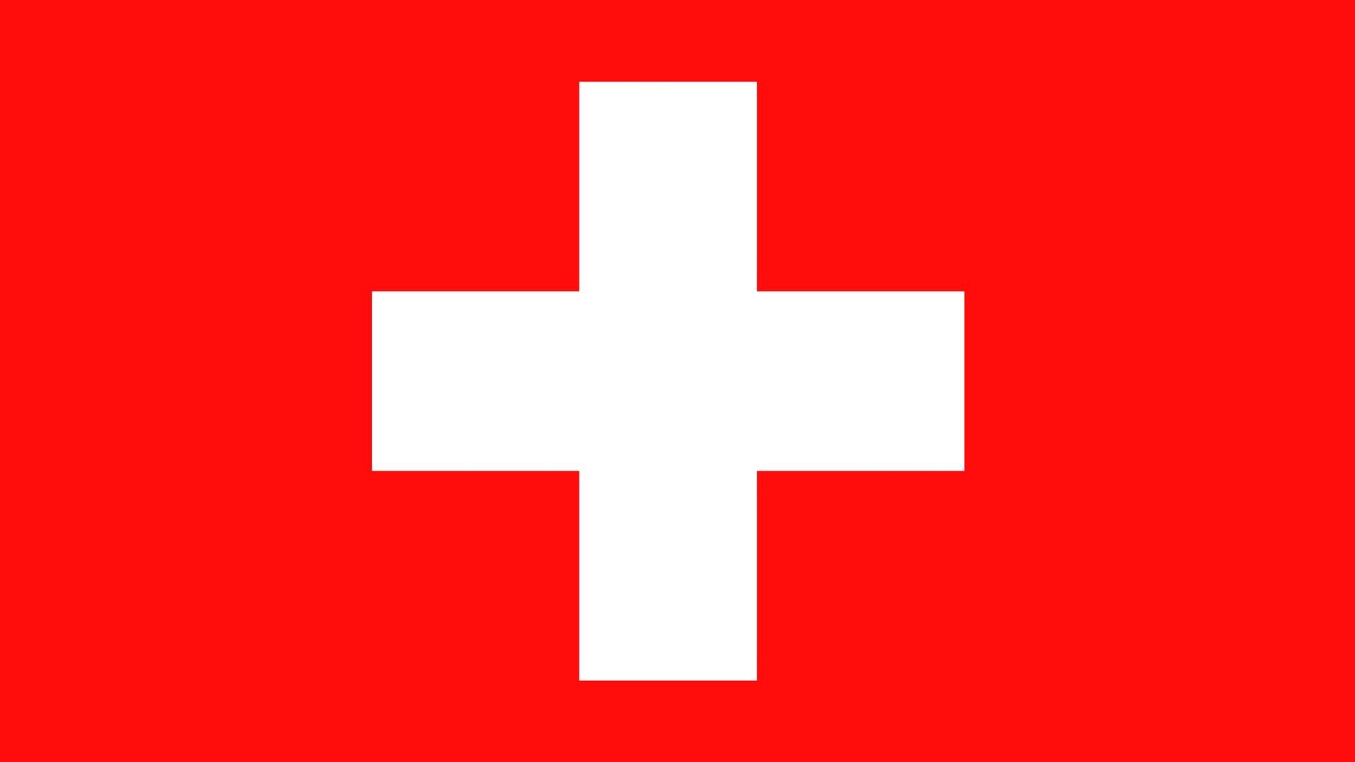 A bandeira da Suíça foi posta pela Constituição Suíça em 1848. Consiste em uma cruz grega branca grossa e equilátera, inserida no centro de um quadrado vermelho.