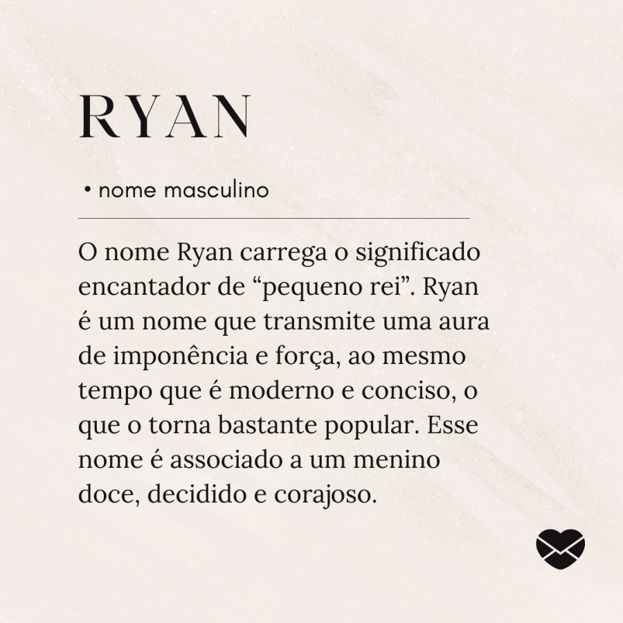 Significado do nome Ryan: origem, curiosidades e mais