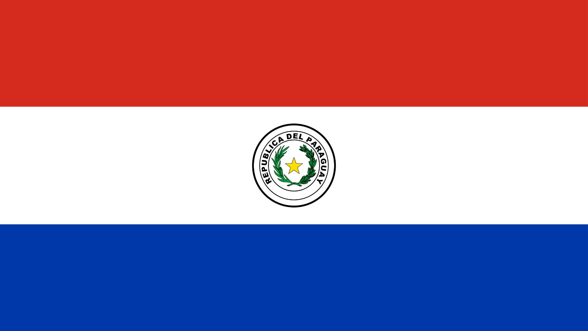 A bandeira do Paraguai tem três listras coloridas em vermelho, branco e azul. As cores foram influenciadas pela tricolor francesa, que é um símbolo de libertação.