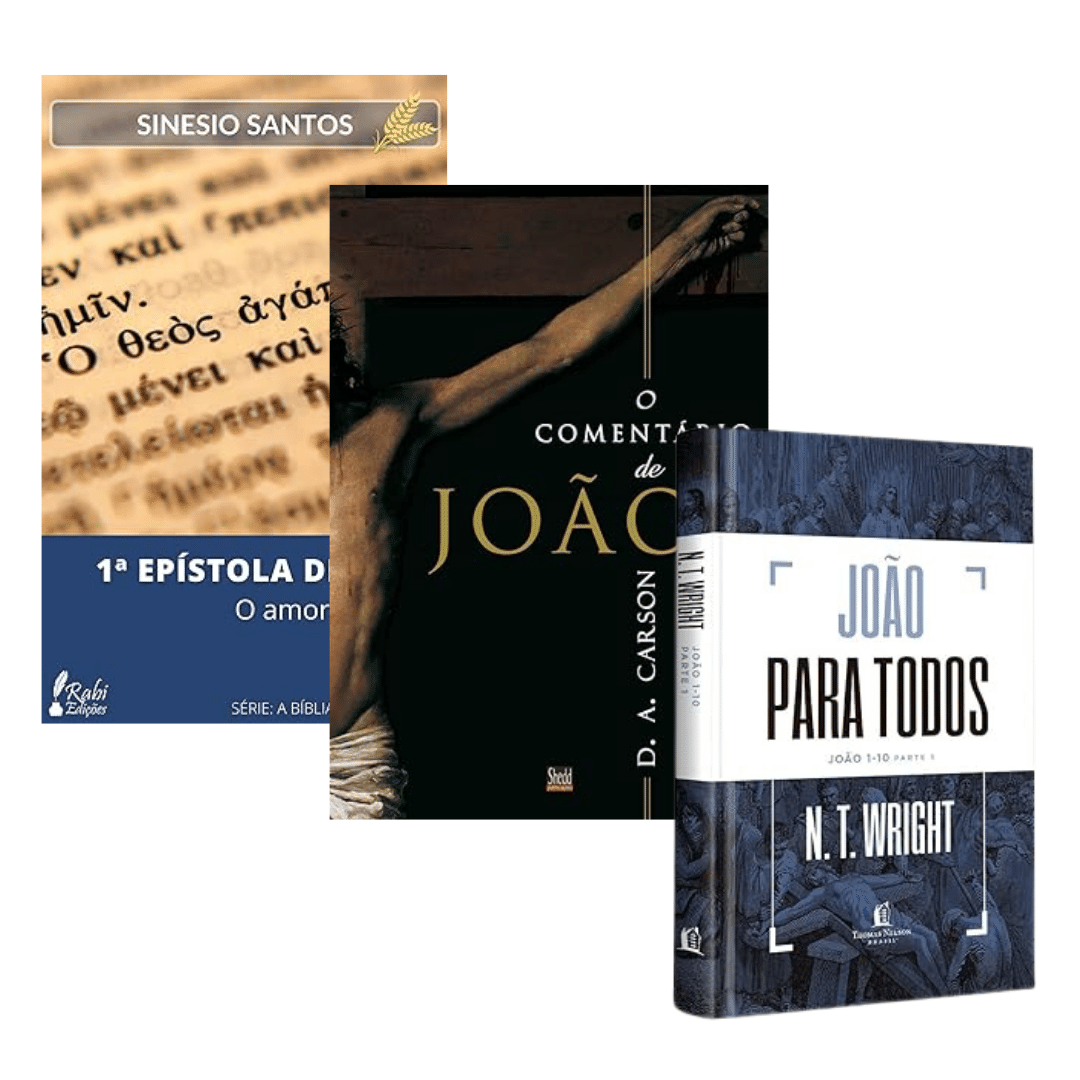 Livros sobre as epístolas de João.