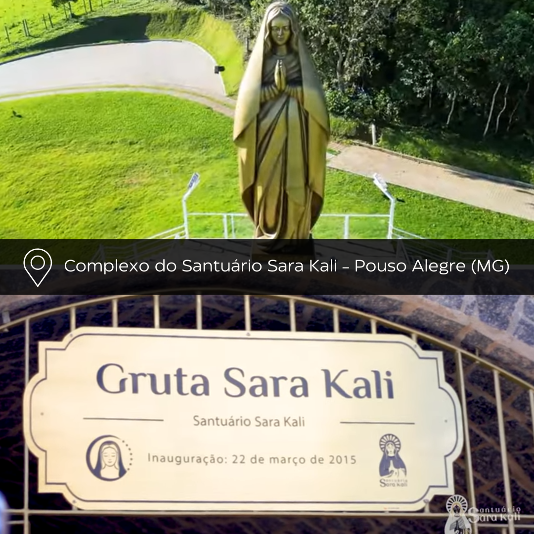 Mirante e gruta destinada aos devotos de Santa Sara Kali, em Pouso Alegre (MG).