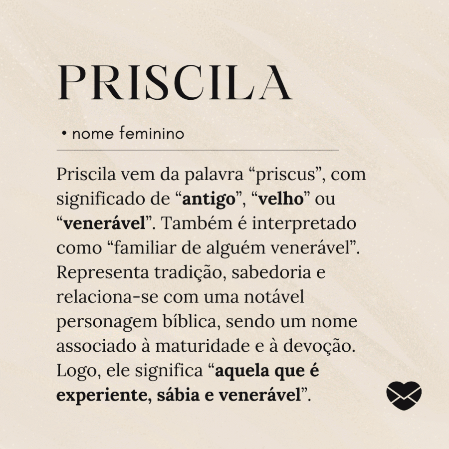 Significado do nome Priscila: origem, curiosidades e mais