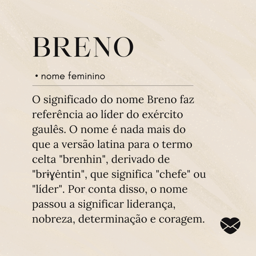 Significado do nome Breno: origem, curiosidades e mais