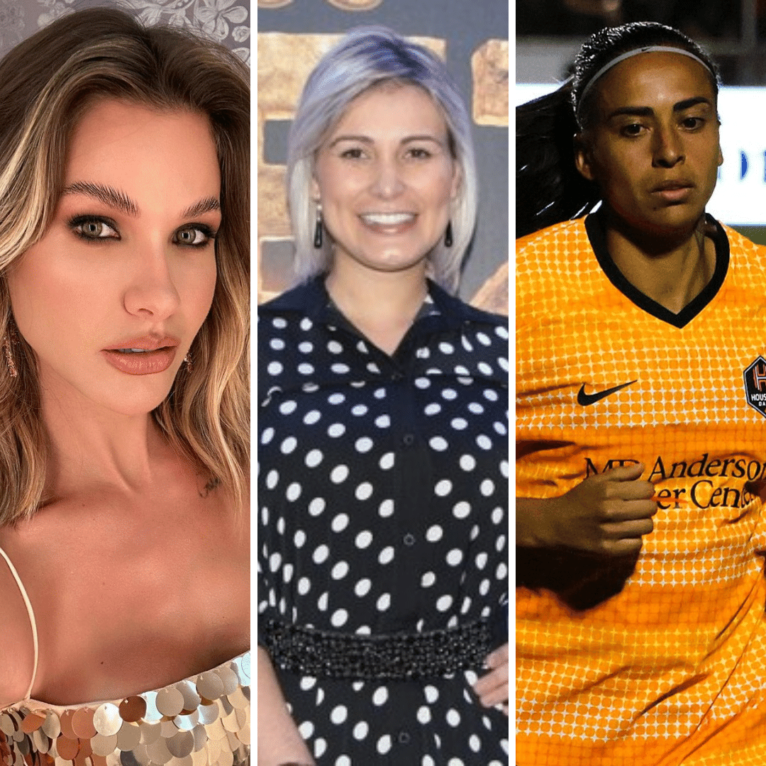 Montagem com fotos de Andressa Suita, Andressa Urach e Andressa Alves.