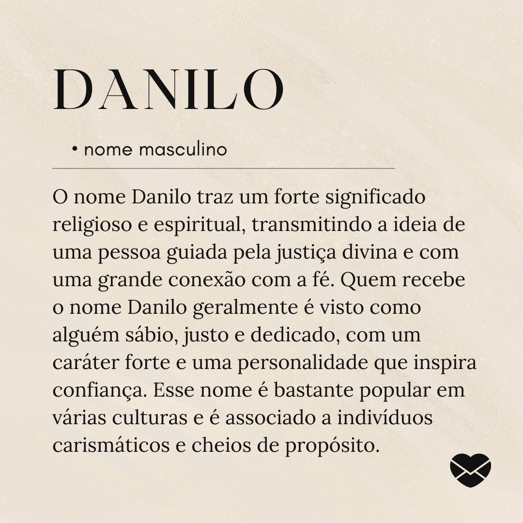 Significado do nome Danilo: origem, curiosidades e mais!
