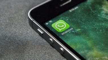 Símbolo do aplicativo Whatsapp na tela do celular