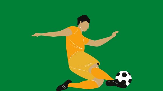 Ilustração de jogador de futebol
