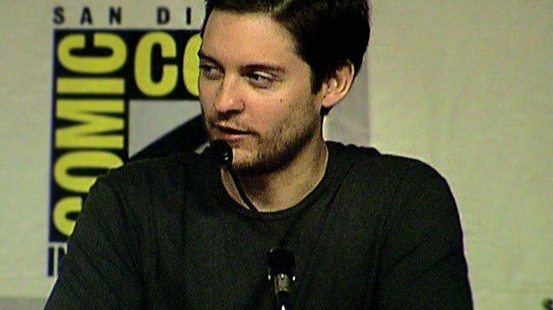 Foto do ator Tobey Maguire na Comic-Con