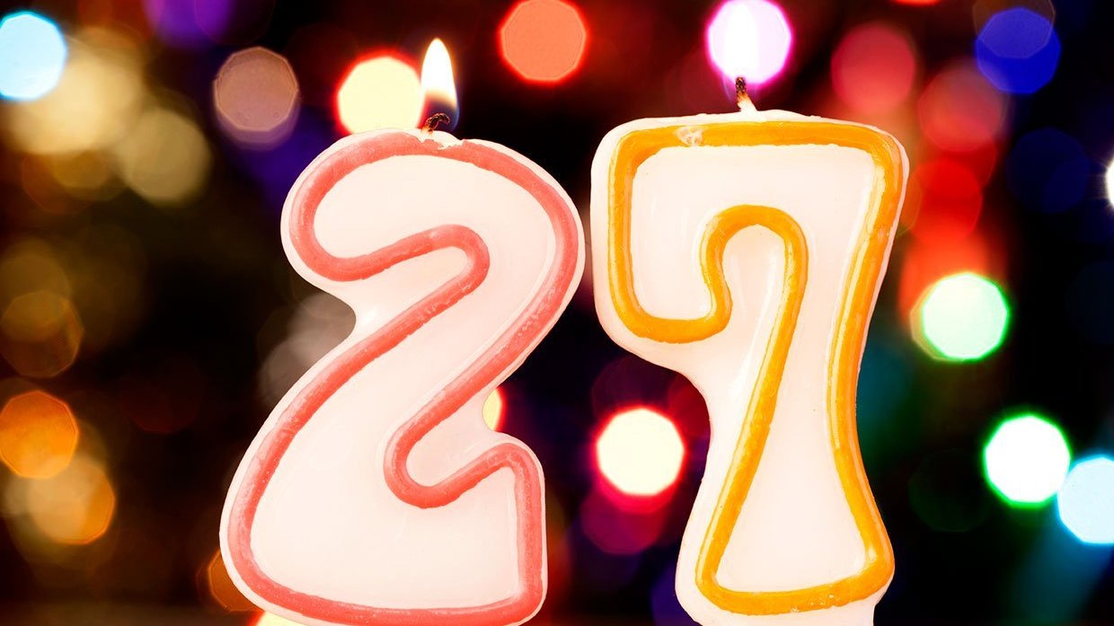 Mensagens para aniversário de 27 anos