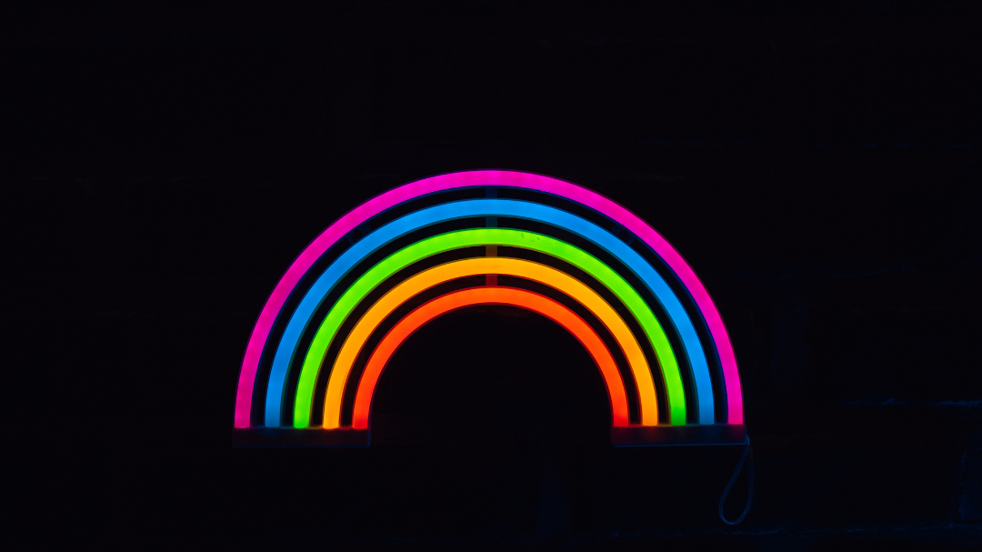 Arco-íris neon