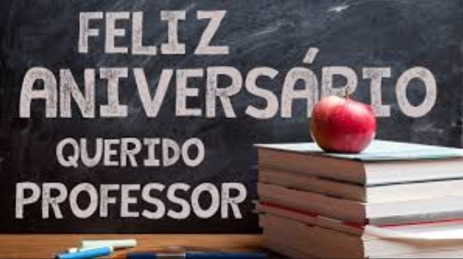 Mensagens de aniversário para professor