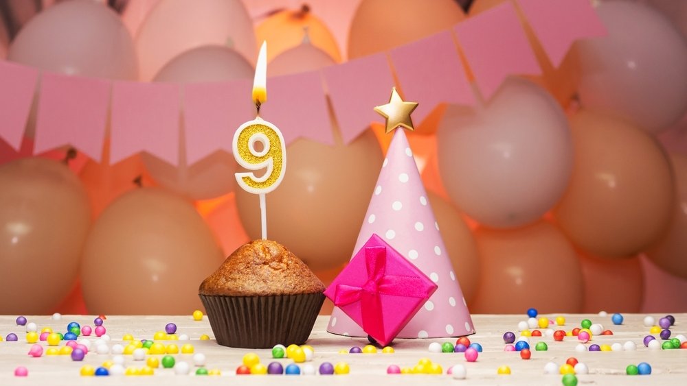 Mensagens para aniversário de 9 anos. Um dia cheio de festa e amor!