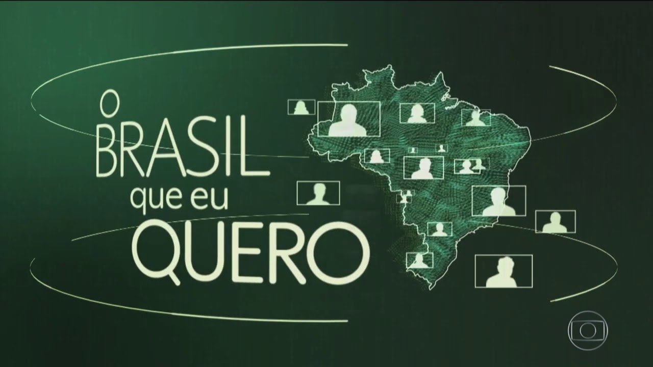 Imagem do quadro verde escrito 'O Brasil que eu quero'
