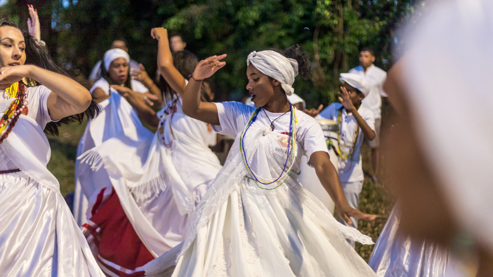 Mídia Ninja / Flickr Candomblecistas celebrando a religião.