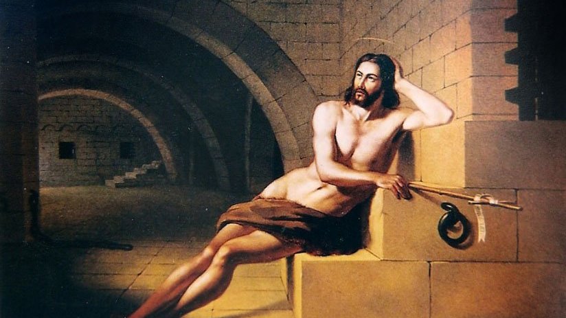 Pintura de São João Batista no Cárcere