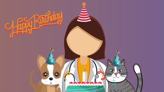 Mensagens de aniversário para veterinário