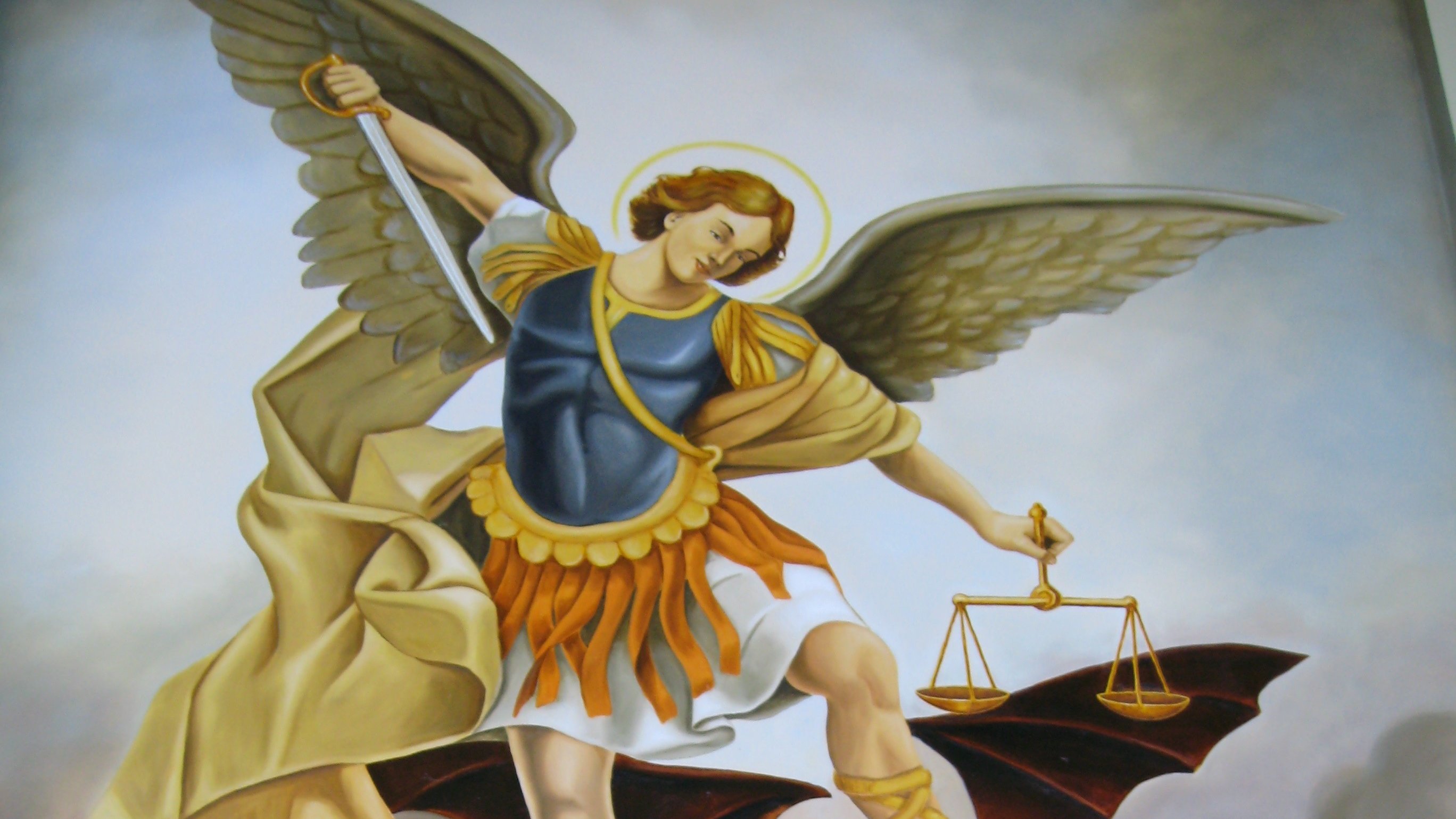 Marcílio José Soares / Wikimedia Commons Pintura de São Miguel Arcanjo