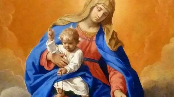 Pintura de Nossa Senhora do Rosário