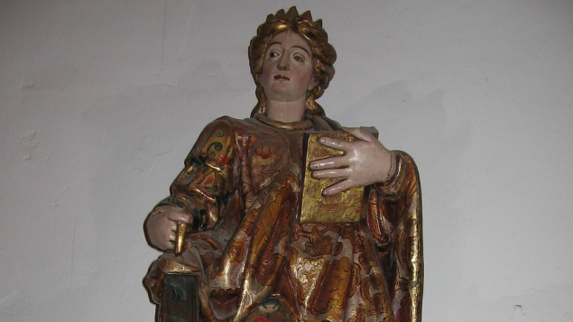 Mini-estátua de Santa Letícia