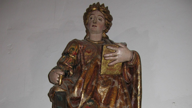 Pepe Bescós / Wikimedia Commons Mini-estátua de Santa Letícia