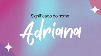 Adriana escrito sobre a foto de mulher de óculos e jaqueta vermelha com as mãos na cabeça