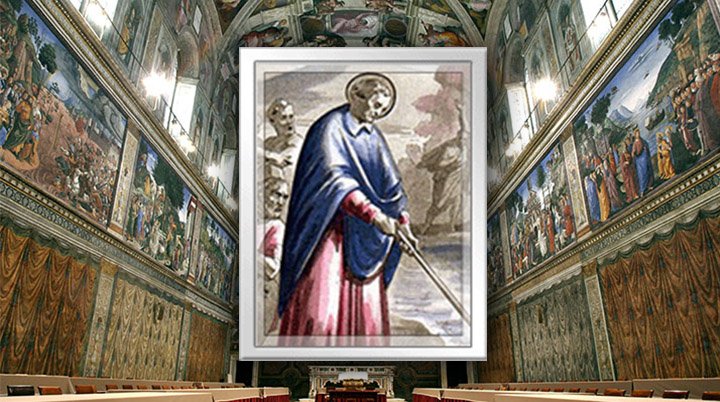 Imagem de São Frediano dentro da Basílica de São Frediano
