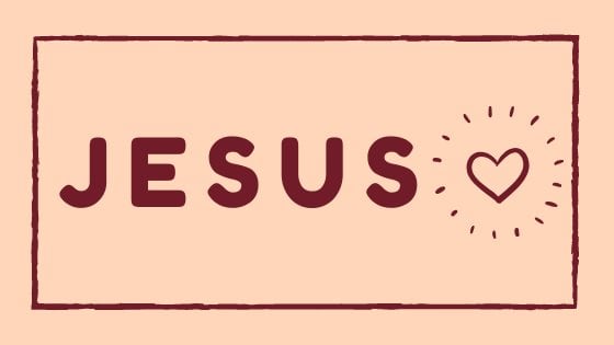 Imagem com a palavra Jesus