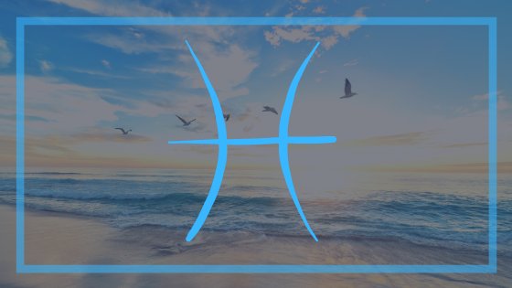 Canva/ Mensagens Com Amor Montagem com o símbolo do signo de peixes