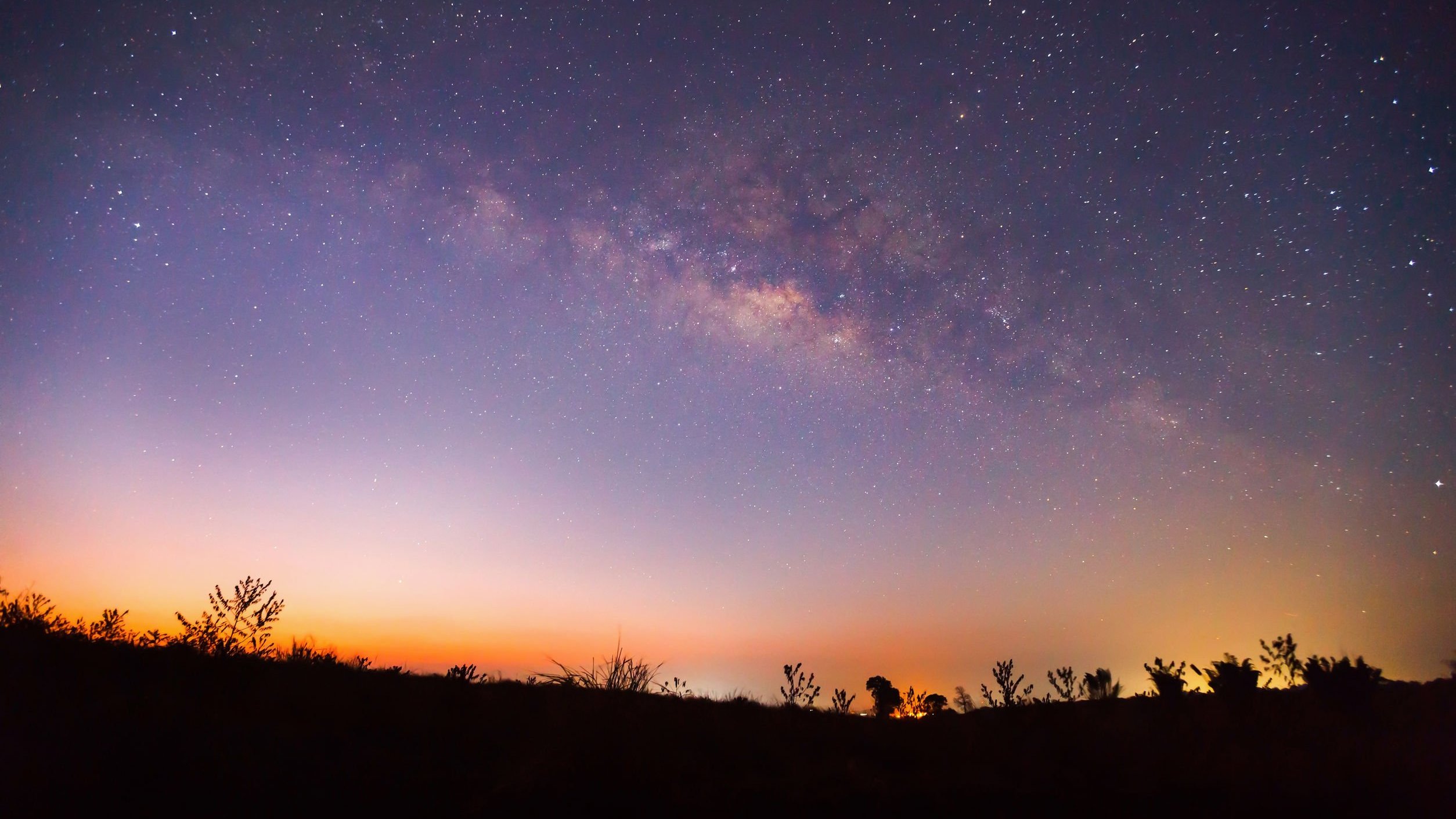 Foto de céu noturno estrelado