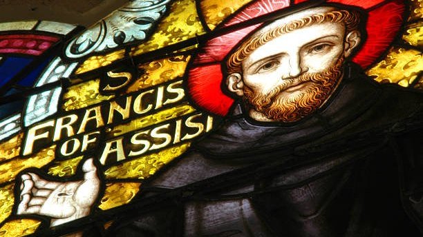 São Francisco de Assis em vitral