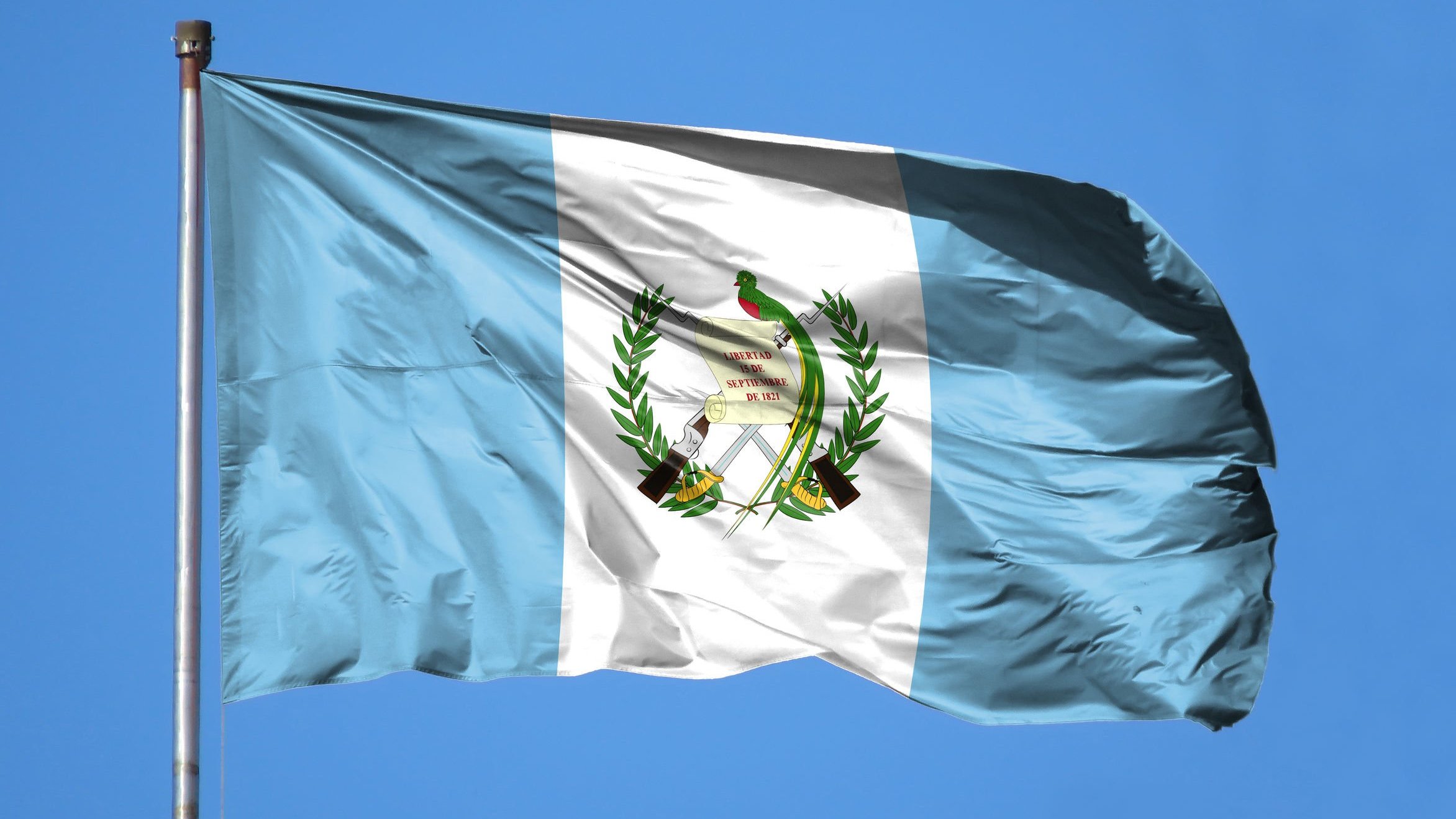 Bandeira da Guatemala.