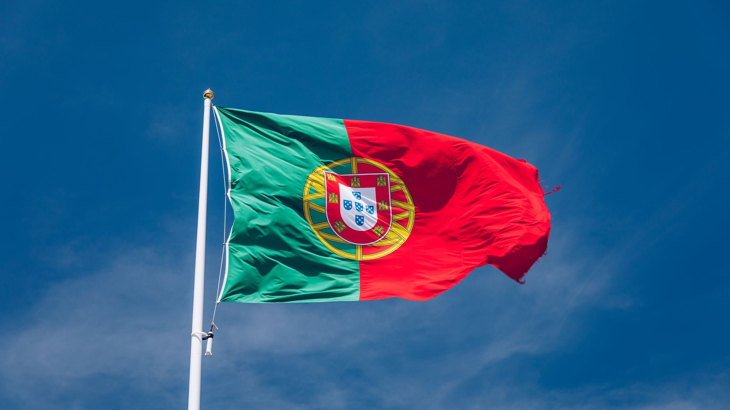 Bandeira de Portugal.