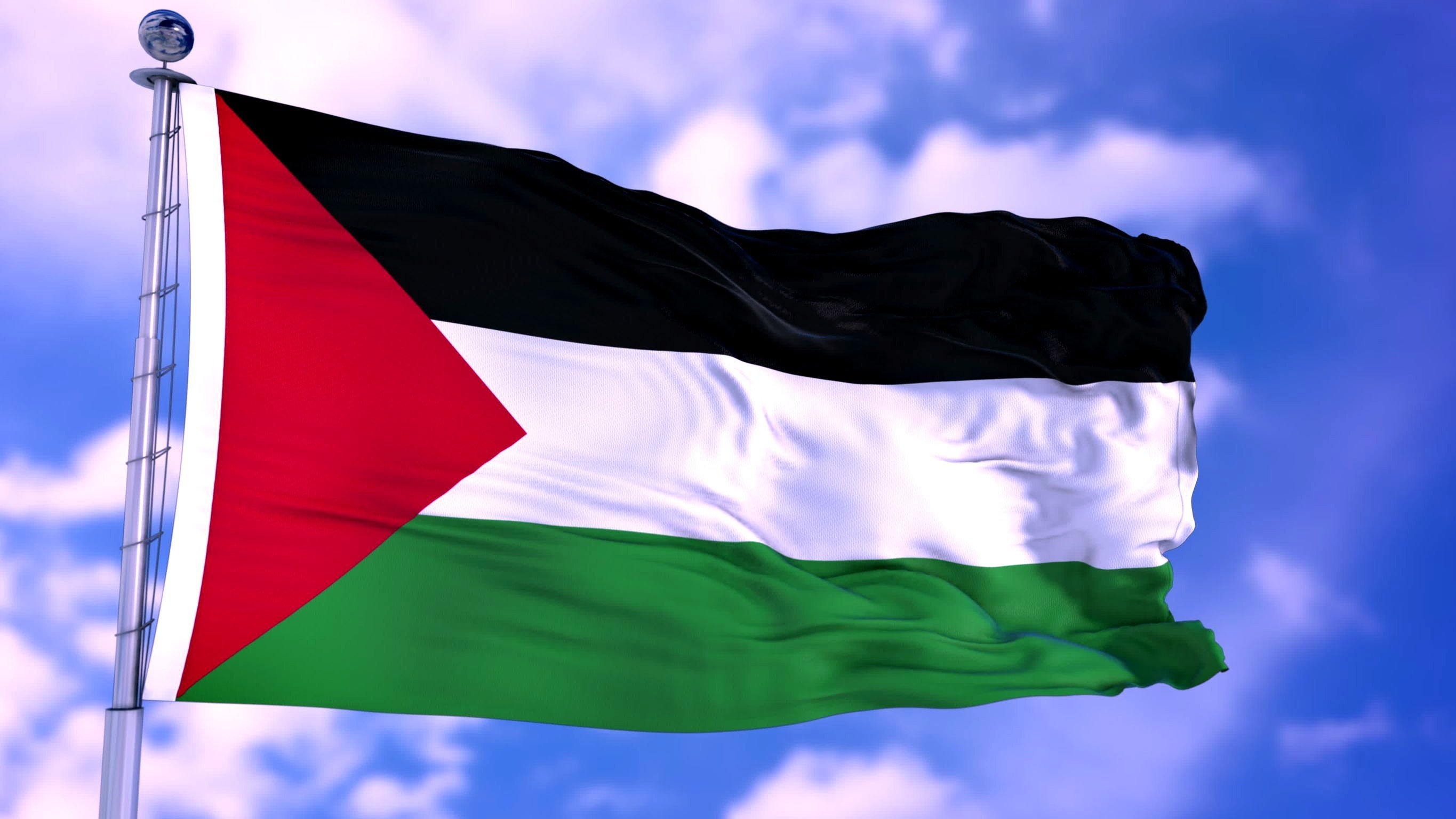 Bandeira da Palestina.