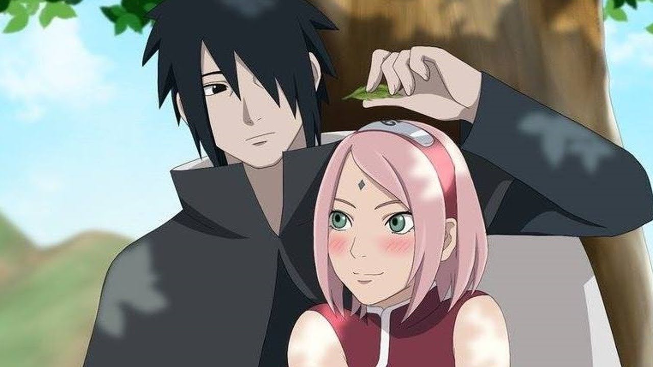 Sasuke e Sakura do anime 'Naruto'.