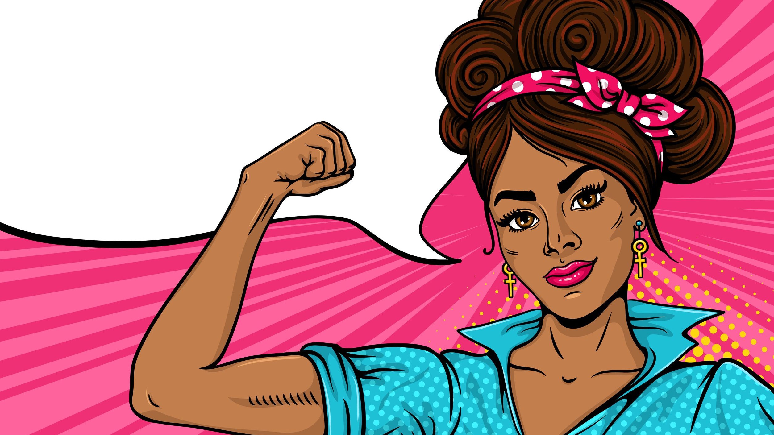 irinalevitskaya / 123RF Desenho de uma mulher forte